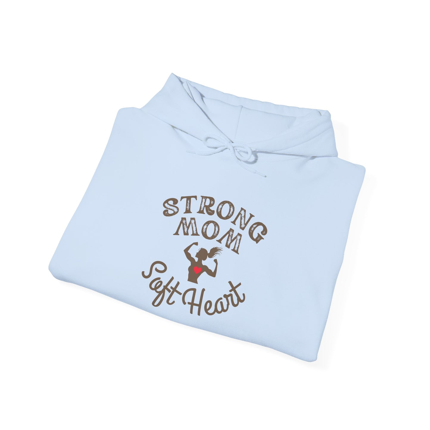 Strong Mom Hooded Sweatshirt, Gift for Her, Comfort Wear, Mother's Day, Cozy Hoodie, Mom Life Apparel