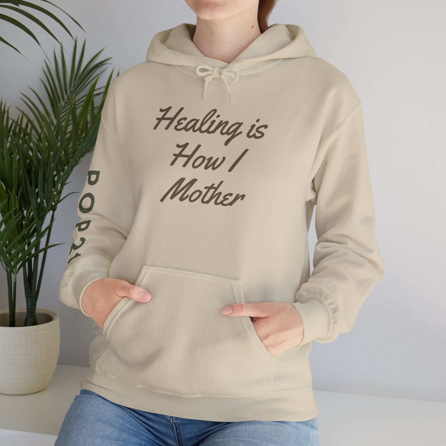 Healing Motherhood Hoodie, Comfortable Unisex Sweatshirt for Moms, Gift for Mother's Day, Cozy Everyday Wear, Inspirational Apparel