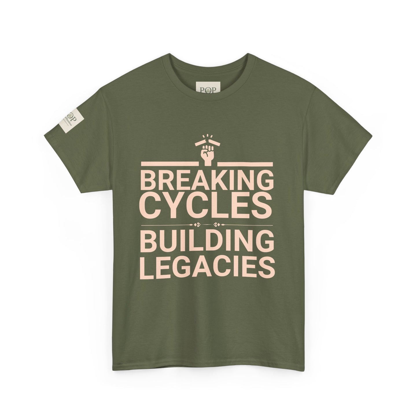 Breaking Cycles Building Legacies Tee - Unisex Cotton Shirt, Inspirational Tee, Motivational Gift, Casual Wear, Thought-Provoking Apparel