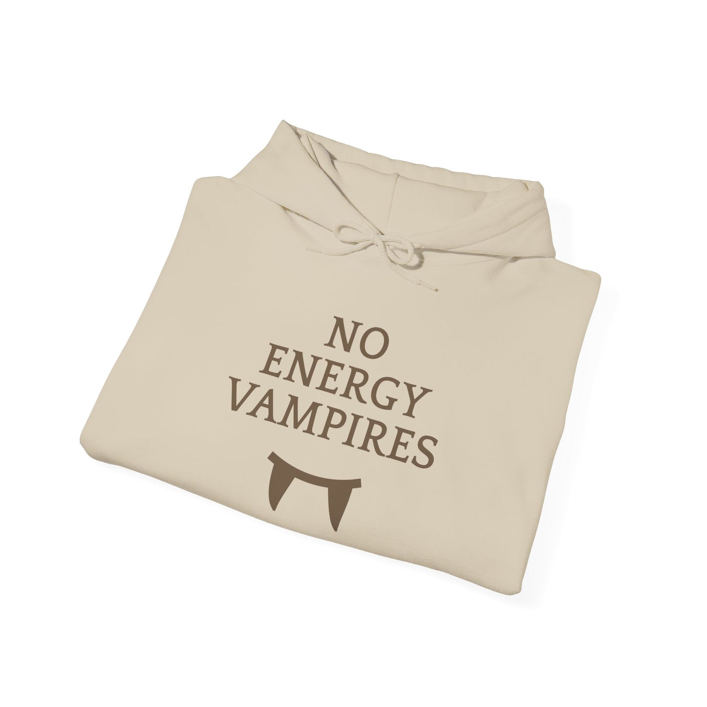 Unisex Energy Vampires Hooded Sweatshirt - Cozy, Casual, Funny Gift for Friends, Perfect for Halloween, Everyday Wear