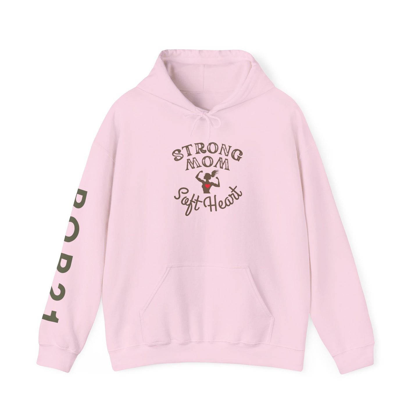 Strong Mom Hooded Sweatshirt, Gift for Her, Comfort Wear, Mother's Day, Cozy Hoodie, Mom Life Apparel