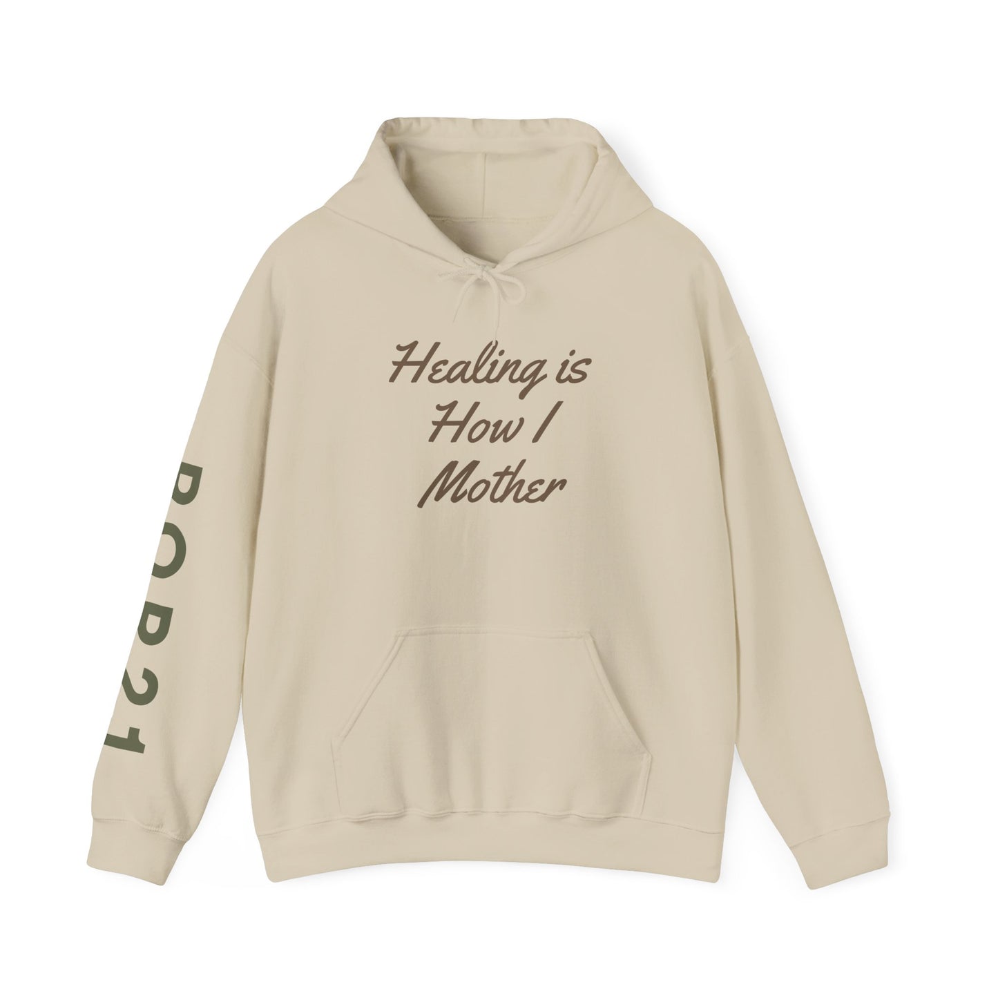 Healing Motherhood Hoodie, Comfortable Unisex Sweatshirt for Moms, Gift for Mother's Day, Cozy Everyday Wear, Inspirational Apparel