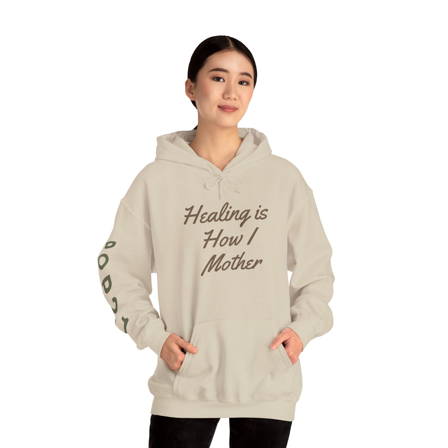 Healing Motherhood Hoodie, Comfortable Unisex Sweatshirt for Moms, Gift for Mother's Day, Cozy Everyday Wear, Inspirational Apparel