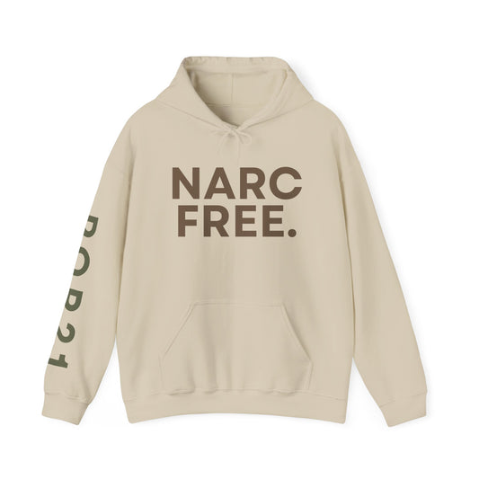 NARC FREE. Unisex Heavy Blend Hoodie, Casual Sweatshirt, Trendy Hoodie, Gift for Friends, Streetwear Fashion
